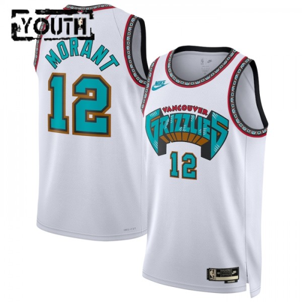 Memphis Grizzlies Trikot Ja Morant Nike 2024-25 Classic Edition Weiß Swingman - Kinder Memphis Grizzlies Trikot Ja Morant Nike 2024-25 Classic Edition Weiß Swingman - Kinder